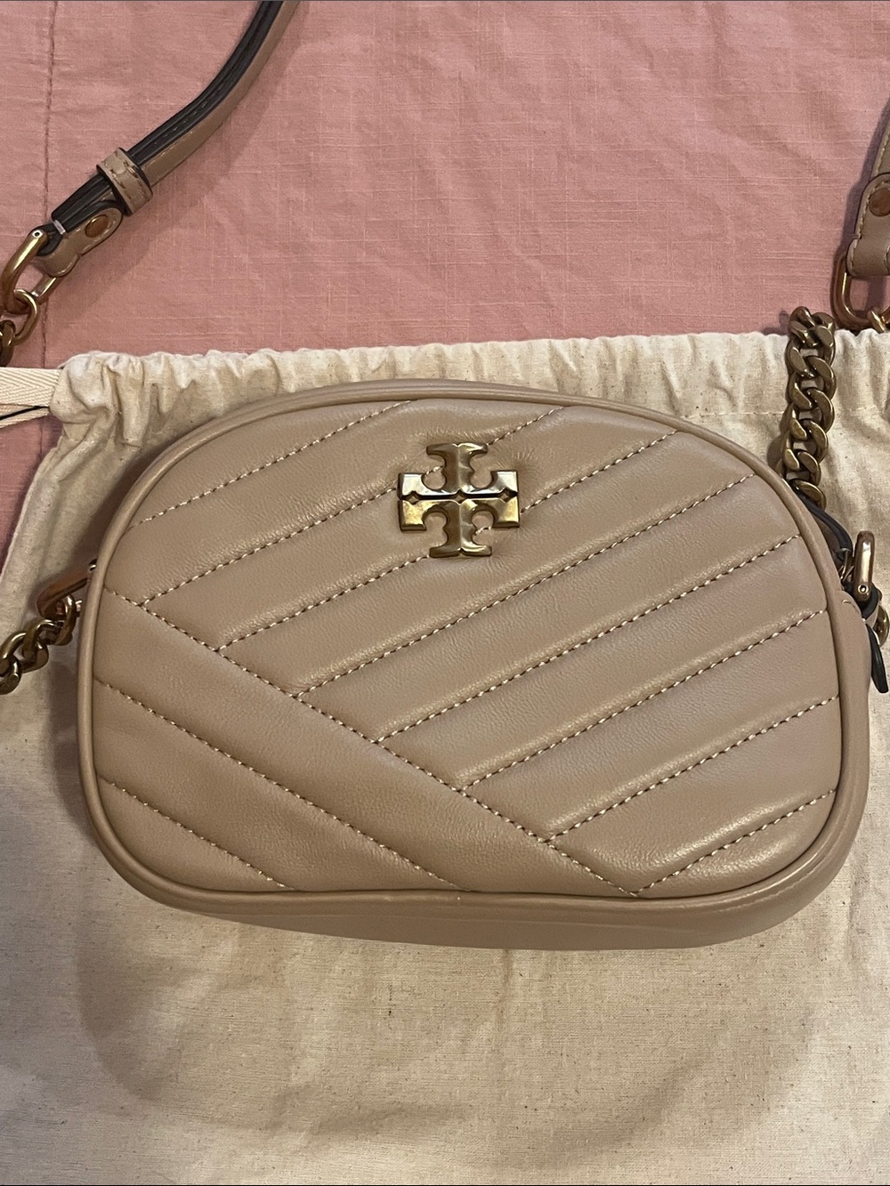 Tory Burch Small Kira Chevron Camera Bag - NWT